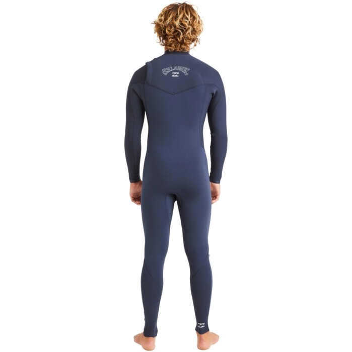 2024 Billabong Mnner Revolution Natural 4/3mm Brustreiverschluss Neoprenanzug ABYW100267 - Dark Navy